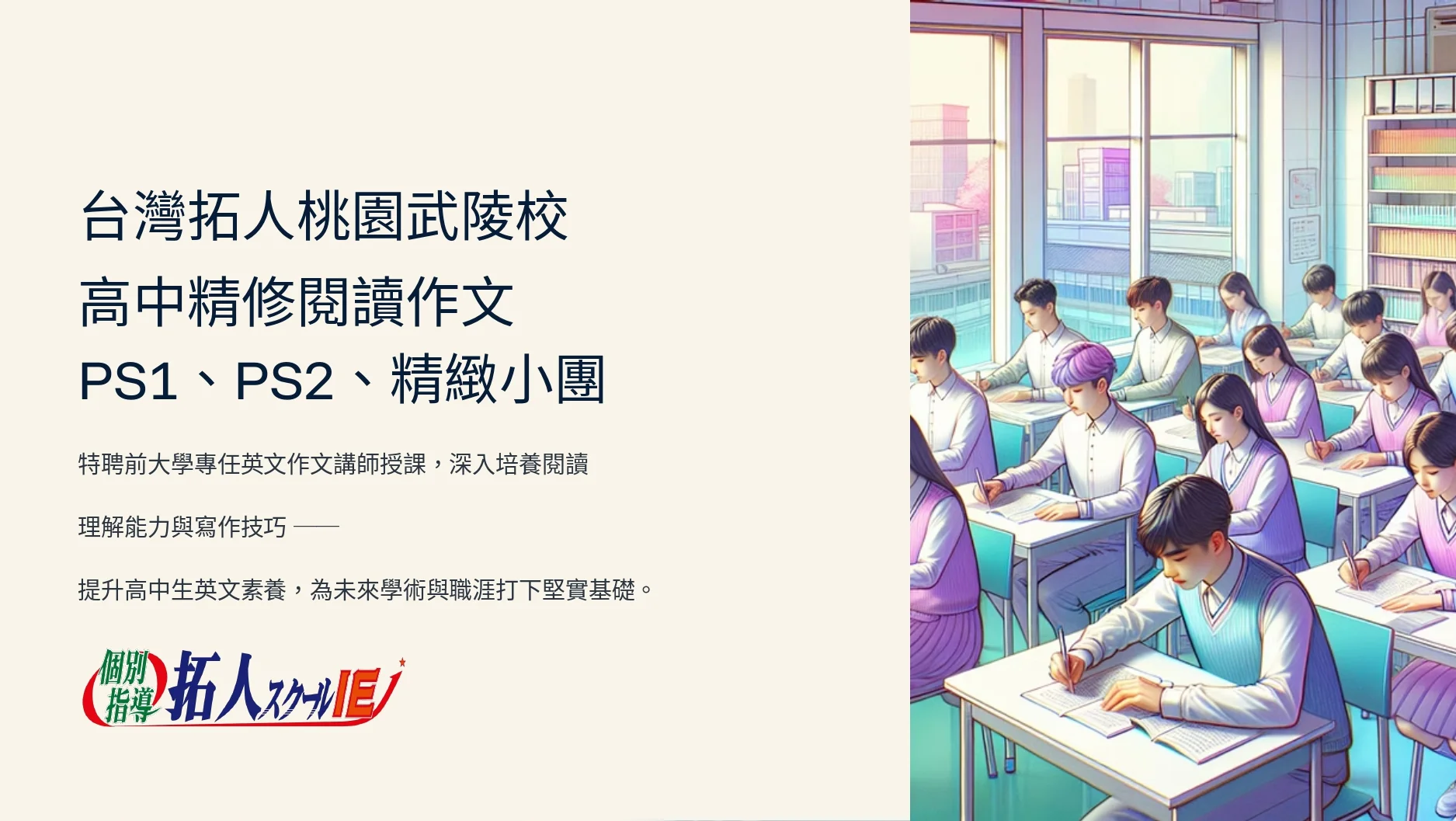 ⾼中精修閱讀作⽂